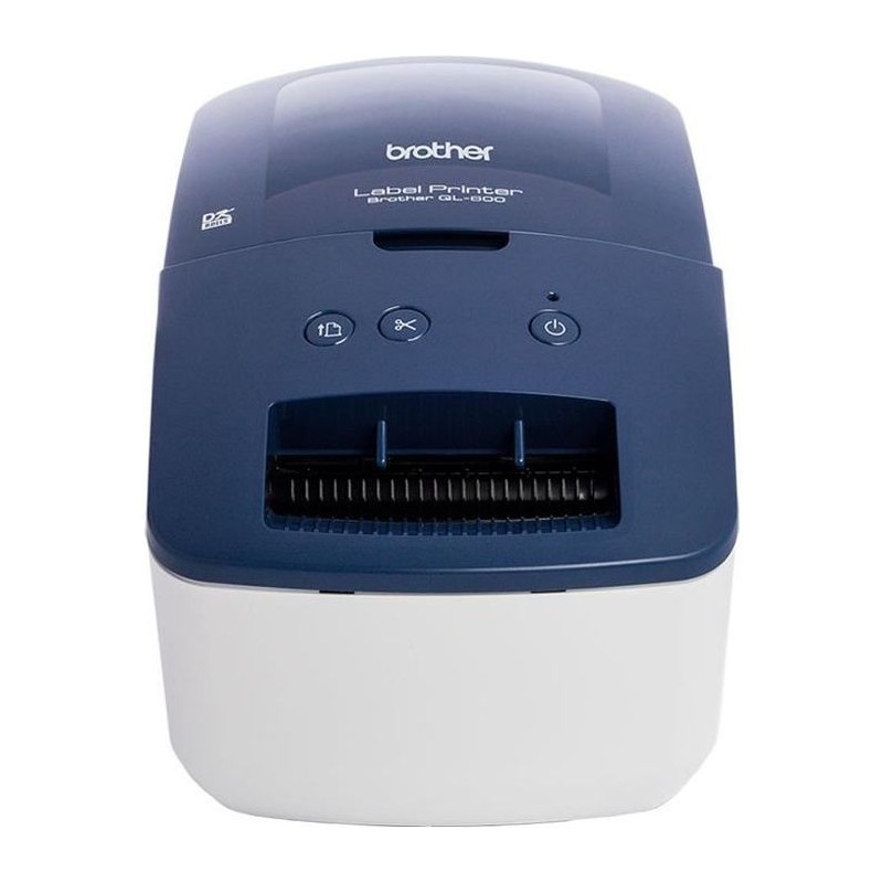 BROTHER QL-600 Imprimante d'étiquettes professionnelle bleue - Idéal BROTHER QL-600 Imprimante d'étiquettes professionnelle bleue - Idéal
