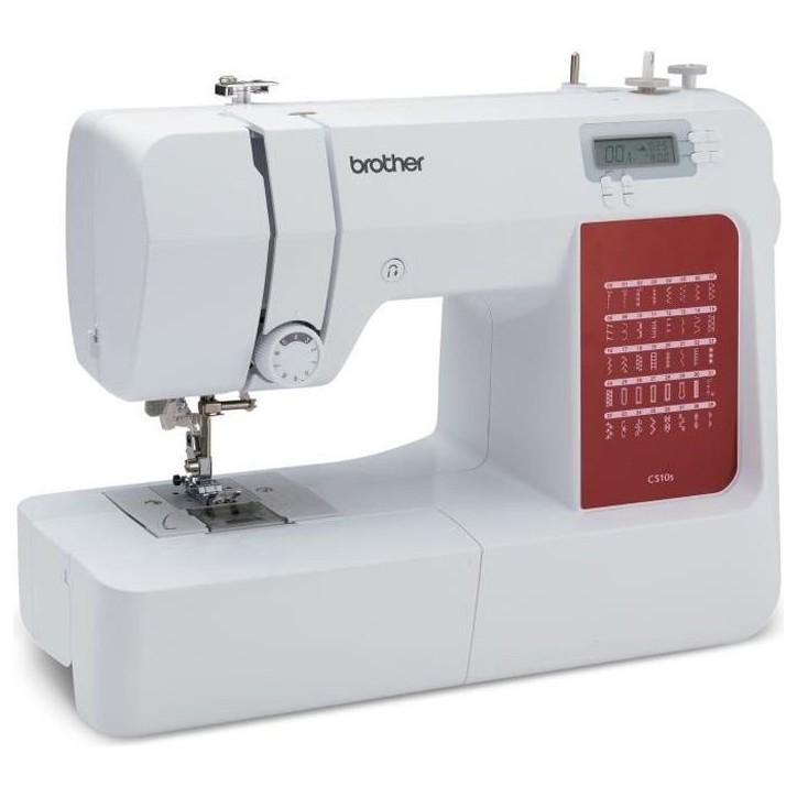 BROTHER - CS10s - Machine a coudre électronique - 40 points de couture - Systeme d'enfile-aiguille - Ecran LCD - Blanche