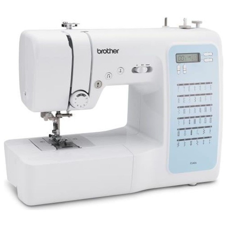 Machine a coudre électronique BROTHER FS40s - 40 points de couture - Enfile-aiguille automatique - Ecran LCD
