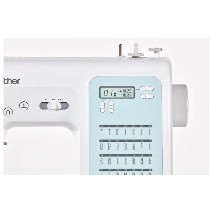 Machine a coudre électronique BROTHER FS40s - 40 points de couture - Enfile-aiguille automatique - Ecran LCD