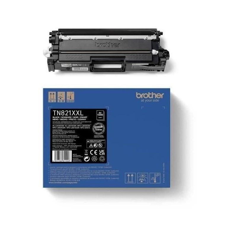 Toner noir - BROTHER - TN821XXLBK - 15 000 pages Toner noir - BROTHER - TN821XXLBK - 15 000 pages
