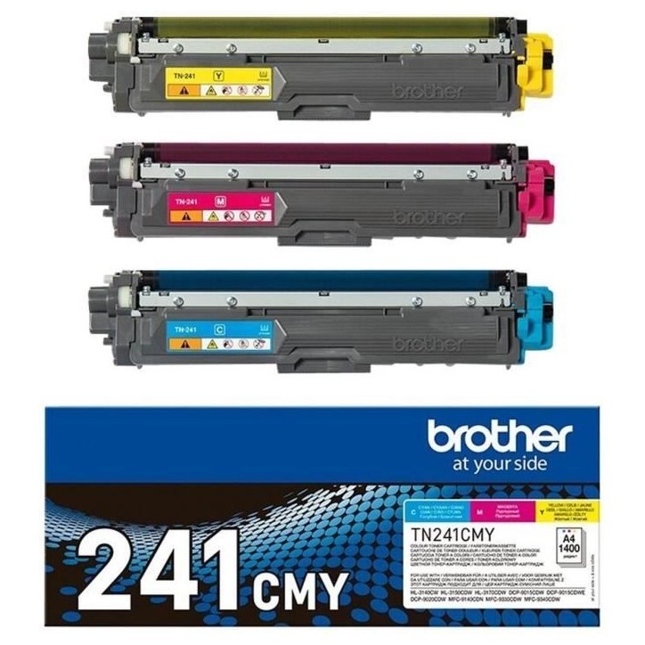 Cartouche d'encre Brother PACK TN241 3 COULEURS Cartouche d'encre Brother PACK TN241 3 COULEURS