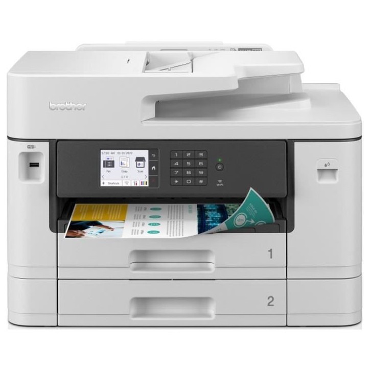 Imprimante Multifonction 4-en-1 - BROTHER - Business Smart - Jet d'encre - A3 - Couleur - Wi-Fi - MFCJ5740DWRE1