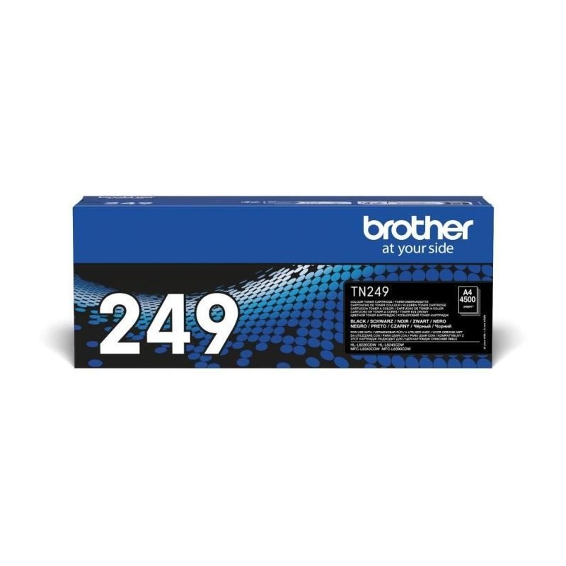 Toner noir trés haute capacité Brother TN249BK - 4500 pages Toner noir trés haute capacité Brother TN249BK - 4500 pages