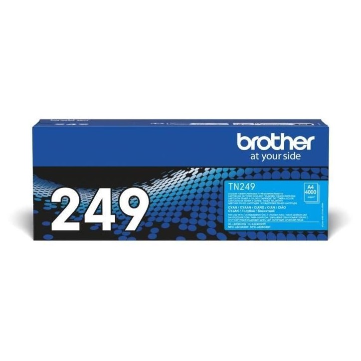 Toner trés haute capacité - BROTHER - TN249C - Cyan - 4000 pages Toner trés haute capacité - BROTHER - TN249C - Cyan - 4000 pages