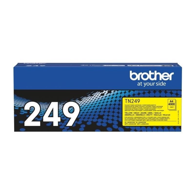 Toner jaune trés haute capacité - BROTHER - TN249Y - 4000 pages