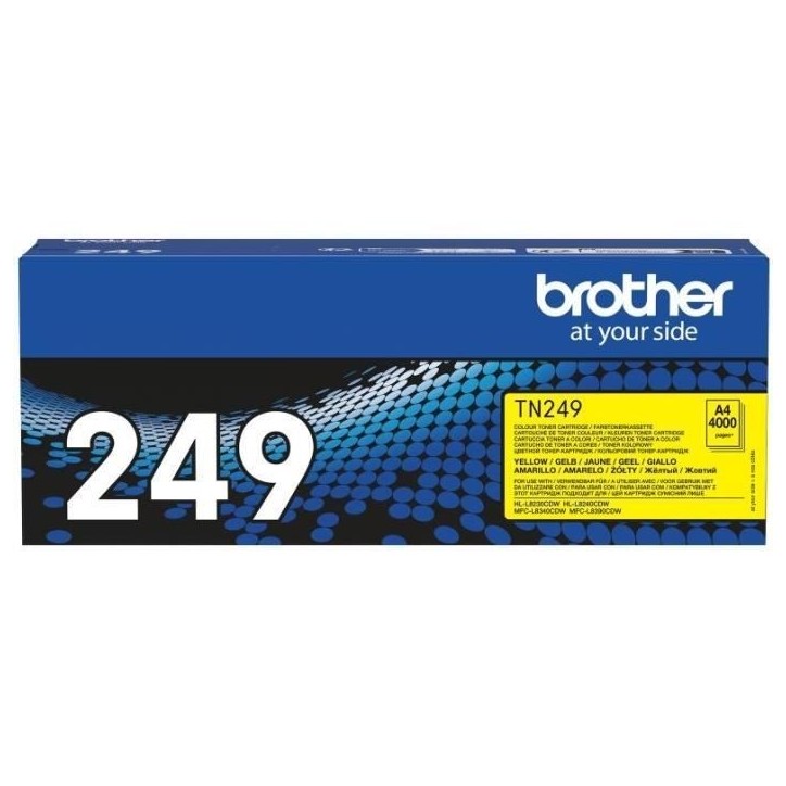 Toner jaune trés haute capacité - BROTHER - TN249Y - 4000 pages Toner jaune trés haute capacité - BROTHER - TN249Y - 4000 pages