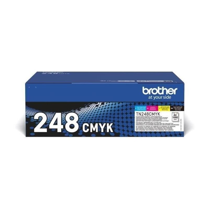 Pack Toner standard - BROTHER - TN248VAL - Cyan Magenta Jaune Noir - 4 Pack Toner standard - BROTHER - TN248VAL - Cyan Magenta Jaune Noir - 4
