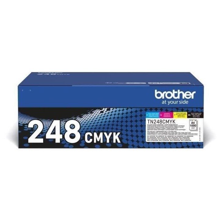 Pack Toner standard - BROTHER - TN248VAL - Cyan Magenta Jaune Noir - 4x1000 pages Pack Toner standard - BROTHER - TN248VAL - Cyan Magenta Jaune Noir - 4x1000 pages