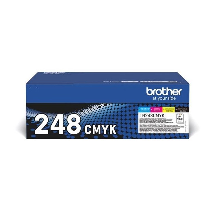 Pack Toner standard - BROTHER - TN248VAL - Cyan Magenta Jaune Noir - 4x1000 pages Pack Toner standard - BROTHER - TN248VAL - Cyan Magenta Jaune Noir - 4x1000 pages