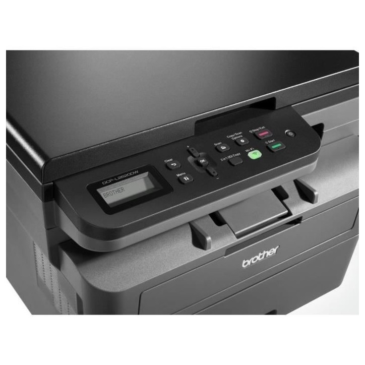 Imprimante multifonction Brother Multifonction 3-en-1 laser monochrome avec impression recto-verso, WiFi, toner embarque 700 pag