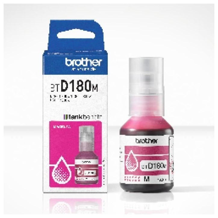 Bouteille d'encre - Brother - BTD180M - Magenta - 5000 pages - Unité - Standard Bouteille d'encre - Brother - BTD180M - Magenta - 5000 pages - Unité - Standard