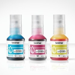 Bouteille d'encre - Brother - BTD180CLVAL - Cyan/Magenta/Jaune - 5000
