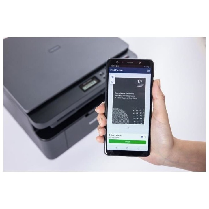 Imprimante multifonction monochrome 3 en 1 - BROTHER - DCP-L1640W - Wi-Fi et Wi-Fi direct - A4