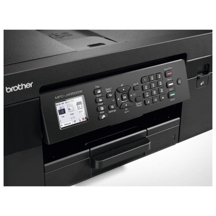 Imprimante multifonction 4-en-1 - BROTHER - MFC-J4350DW - Wi-Fi et Wi-Fi direct - Jet d'encre - A4
