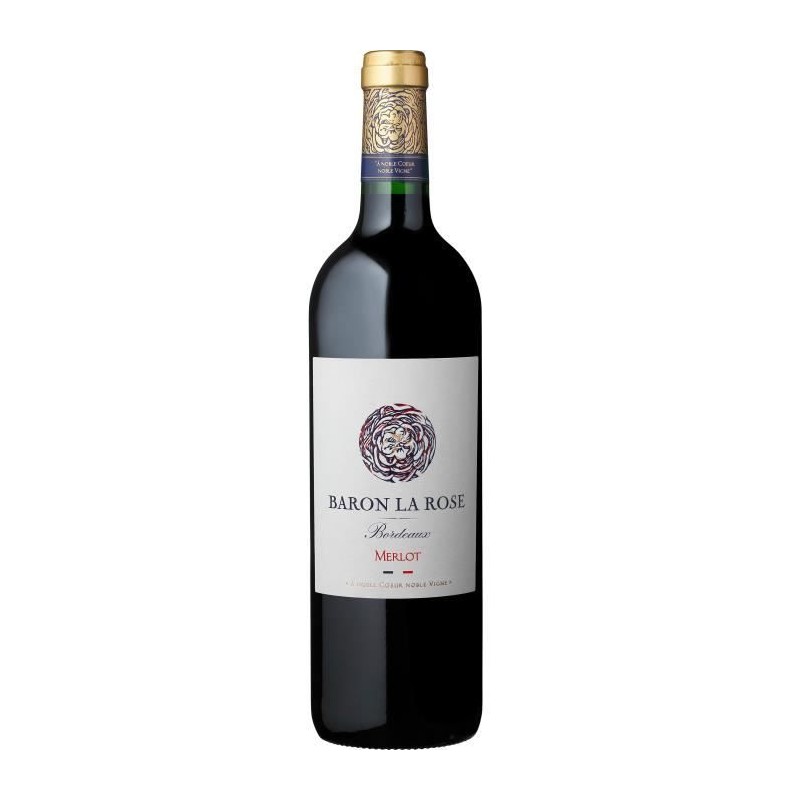 Baron La rosé Merlot 2022 Bordeaux - Vin rouge de Bordeaux Baron La rosé Merlot 2022 Bordeaux - Vin rouge de Bordeaux