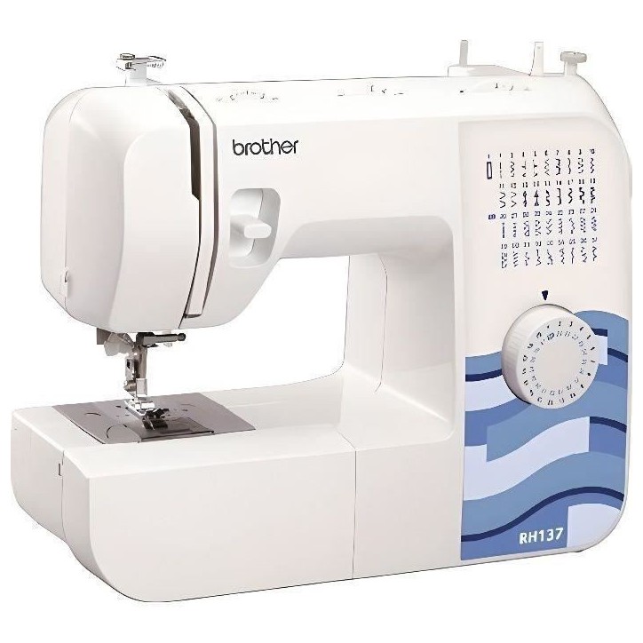 Machine a coudre mécanique - BROTHER RH-137 - 6 griffes d'entraînement - 37 fonctions de couture