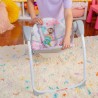 BRIGHT STARTS Balancelle bébé électrique compacte – Animaux, rose