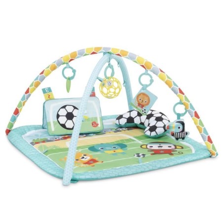 BRIGHT STARTS Tapis d'Eveil bébé Football, Arche de jeu avec jouets