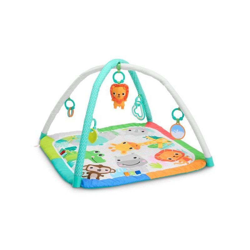BRIGHT STARTS Tapis de sol éveil bébé évolutif pliable- Jungle Ble BRIGHT STARTS Tapis de sol éveil bébé évolutif pliable- Jungle Ble