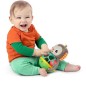 BRIGHT STARTS Jouet hochet musical et lumineux Grab - Giggle Monkey - Avec Oball attrape facile - 6M+