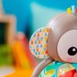 BRIGHT STARTS Jouet hochet musical et lumineux Grab - Giggle Monkey - Avec Oball attrape facile - 6M+