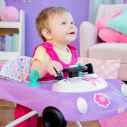 BRIGHT STARTS Trotteur bébé pliable 3 en 1, petite voiture, 3 modes