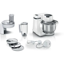 Robot multifonction compact - BOSCH MUMS2EW20 - Bol inox - 3 disques -