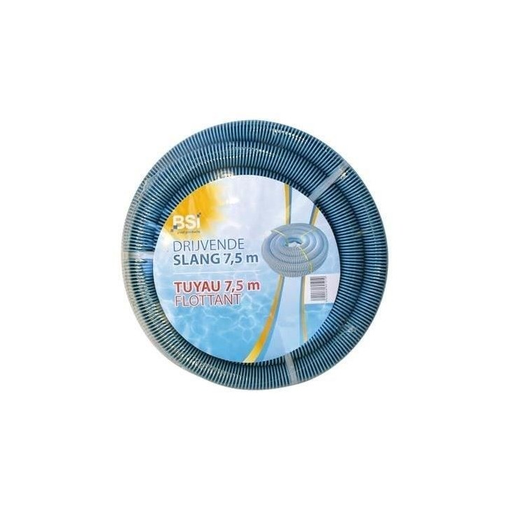 Tuyau flottant pour aspirateur de fond - BSI - 7,5m - Robuste et durable - Sécurisé pour liner Tuyau flottant pour aspirateur de fond - BSI - 7,5m - Robuste et durable - Sécurisé pour liner