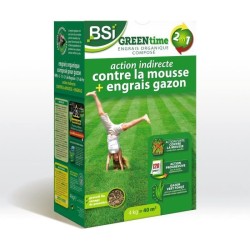 BSI - Engrais Gazon - Greentime - Pour Fertiliser Le Gazon - Jusqu'a 4
