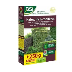 BSI - Engrais Organo-Minéral - Bio - Haies, Coniferes - Pour Feuillag