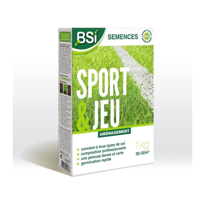 BSI - Semences De Gazon - Sport Ou Jeu - Avec Enrobage Protecteur - Tr BSI - Semences De Gazon - Sport Ou Jeu - Avec Enrobage Protecteur - Tr