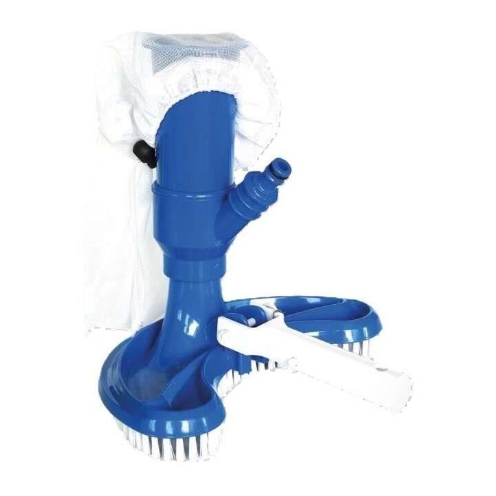 Aspirateur de fond manuel - BSI - Avec sa poche pour les détritus de la piscine - 30cm