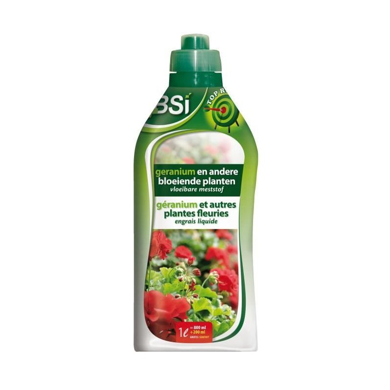 BSI - Engrais Minéral - Liquide - Pour Géranium - Pour Les Especes D