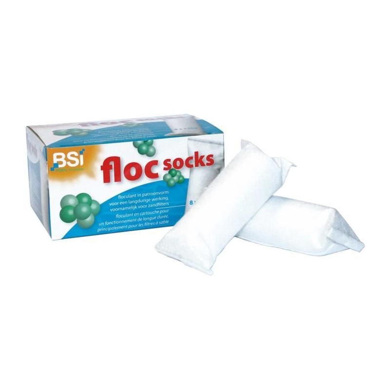 BSI - Floc Socks - Chaussette de Floculation - Floculant pour Piscine BSI - Floc Socks - Chaussette de Floculation - Floculant pour Piscine