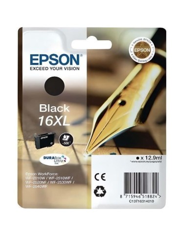 EPSON Cartouche d'encre 16 XL Noir - Stylo Plume (C13T16314022)