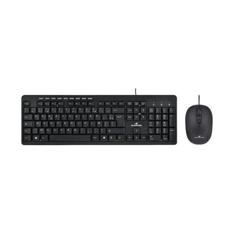 Pack Clavier Souris - BLUESTORK - PACK FIRST II - Filaire - Noir Pack Clavier Souris - BLUESTORK - PACK FIRST II - Filaire - Noir