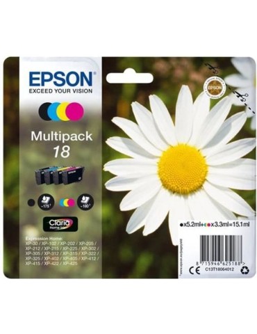 EPSON Multipack T1806 - Pâquerette - Noir, Cyan, Magenta, Jaune (C13T18064012)