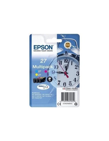 Cartouche d'encre EPSON Multipack T2705 - Cyan, Magenta, Jaune - DURABrite Ultra - Pack de 3