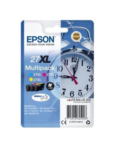 EPSON Multipack 27 XL - Réveil - Cyan, magenta et jaune (C13T27154022)
