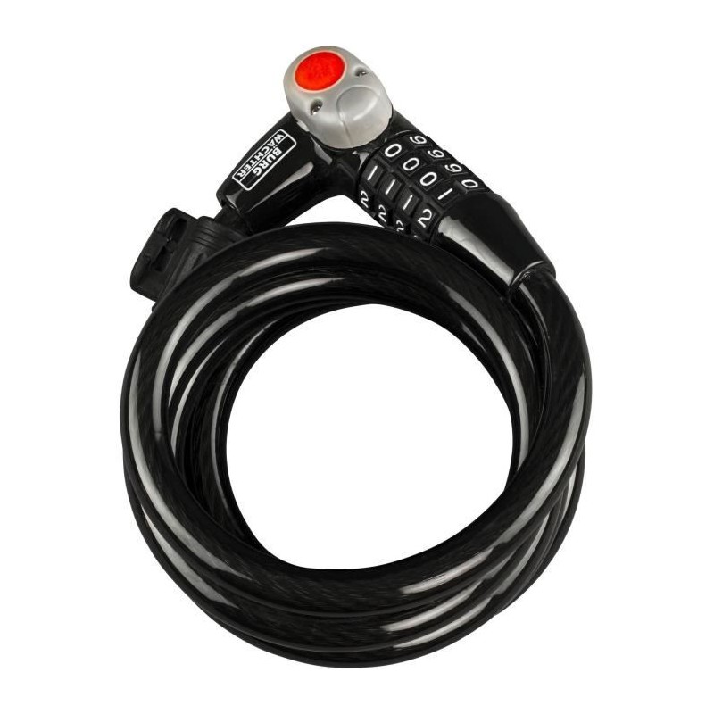 Antivol vélo - BURG WACHTER - 230 180 L - Code, 180 cm, acier 12 mm, Antivol vélo - BURG WACHTER - 230 180 L - Code, 180 cm, acier 12 mm,
