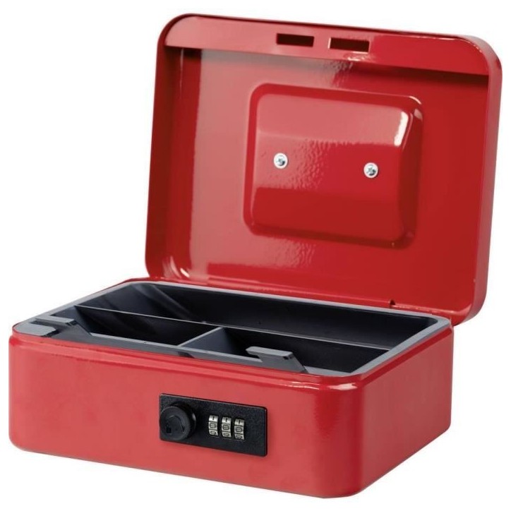 Caissette a monnaie - BURG WACHTER - Money Code 5020 Red - Ouverture a code, acier rouge Caissette a monnaie - BURG WACHTER - Money Code 5020 Red - Ouverture a code, acier rouge