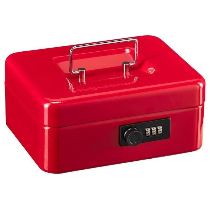 Caissette a monnaie - BURG WACHTER - Money Code 5020 Red - Ouverture a code, acier rouge Caissette a monnaie - BURG WACHTER - Money Code 5020 Red - Ouverture a code, acier rouge