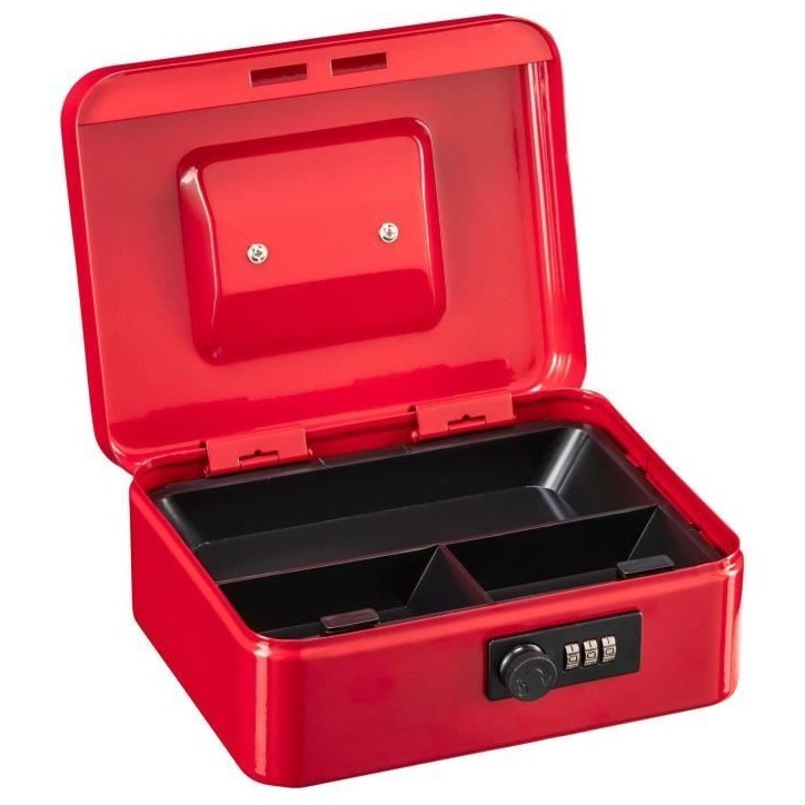 Caissette a monnaie - BURG WACHTER - Money Code 5020 Red - Ouverture a code, acier rouge Caissette a monnaie - BURG WACHTER - Money Code 5020 Red - Ouverture a code, acier rouge