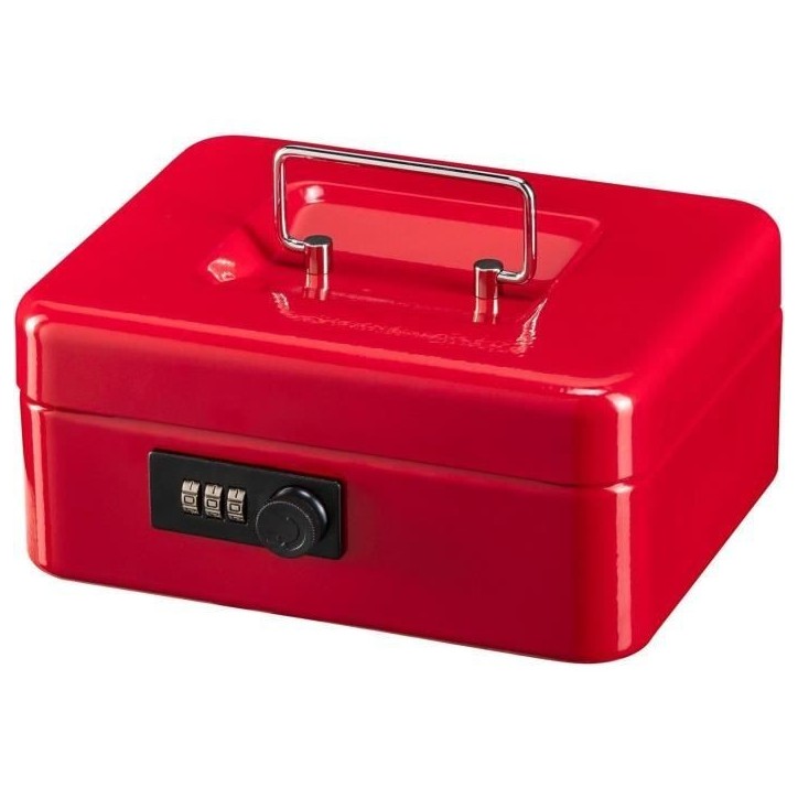 Caissette a monnaie - BURG WACHTER - Money Code 5020 Red - Ouverture a code, acier rouge Caissette a monnaie - BURG WACHTER - Money Code 5020 Red - Ouverture a code, acier rouge