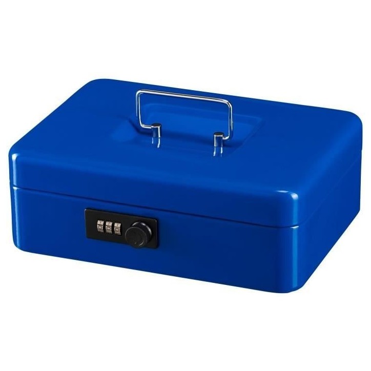 Caissette a monnaie - BURG WACHTER - Money Code 5025 Blue - Ouverture a code, acier bleu Caissette a monnaie - BURG WACHTER - Money Code 5025 Blue - Ouverture a code, acier bleu