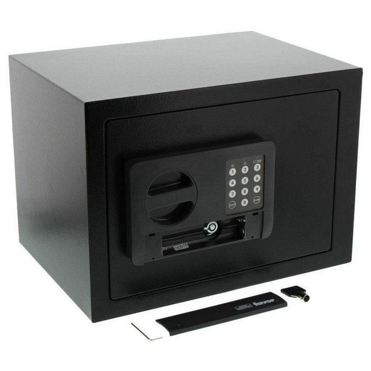 Coffre fort Favor S5 E - BURG WACHTER - Serrure double panneton - 22 L - Noir