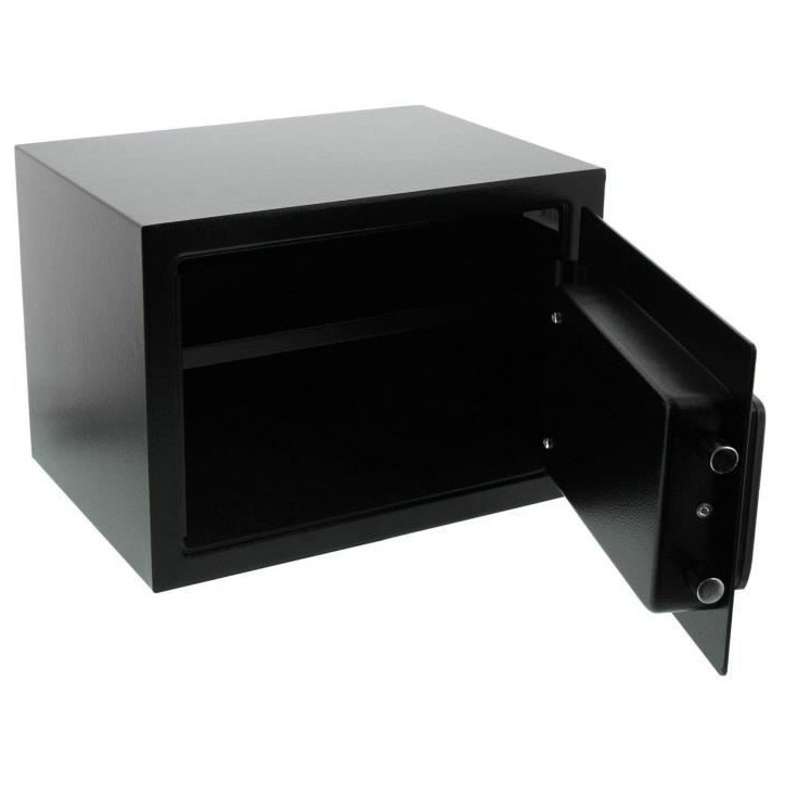 Coffre fort Favor S5 E - BURG WACHTER - Serrure double panneton - 22 L - Noir
