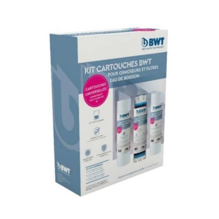 Pack filtres - BWT - OSMOSEUR et triplex - Pack de 3 préfiltres pour osmoseurs