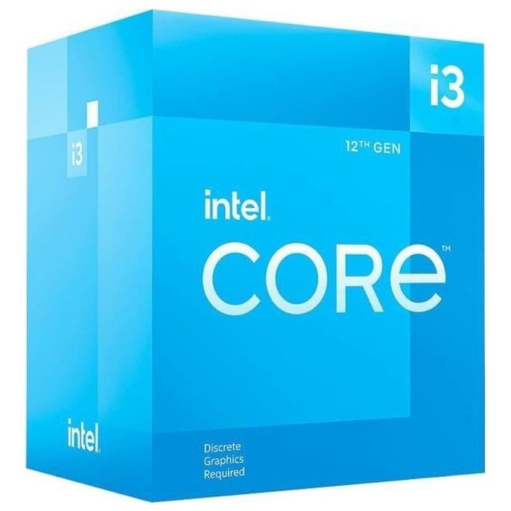 Processeur - INTEL - Core i3-12100F - 12M Cache, jusqu'a 4.30 GHz (BX8071512100F)